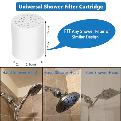 25 Stage Shower Filter Replacement Cartridge (4 Count)