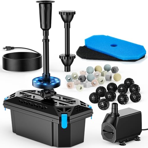 RGB Pond Filter with Pump Fountain Kits