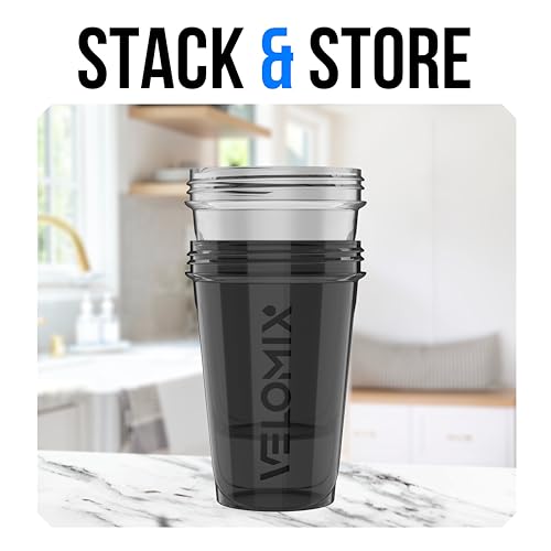 2 Pack 20oz Protein Shaker Bottle for Protein Mixes (2 Count)