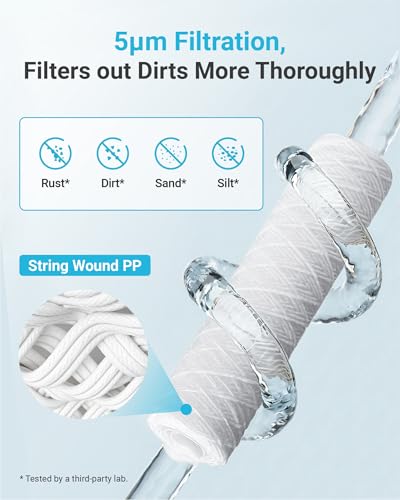 String Wound Sediment Filter for 3M® Aqua (4 Count)