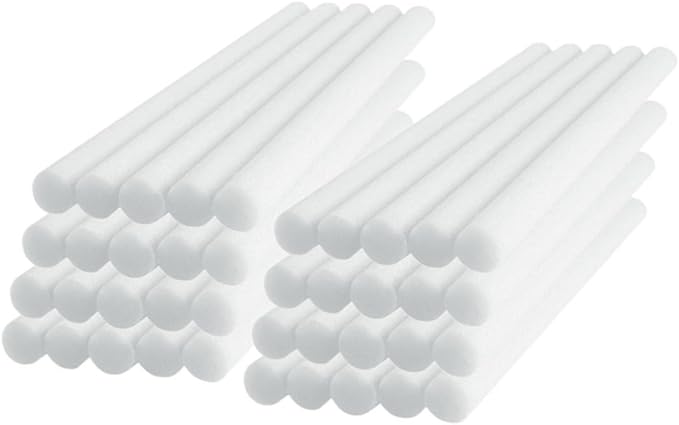 50pcs Diffuser Replacement Sticks Absorbent Humidifier Wands for Essential Oils and Car Diffusers Volatile Sticks for Optimal Scent Dispersal - AquaVibe