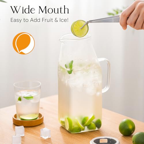 68 oz Glass Pitcher with Lid
