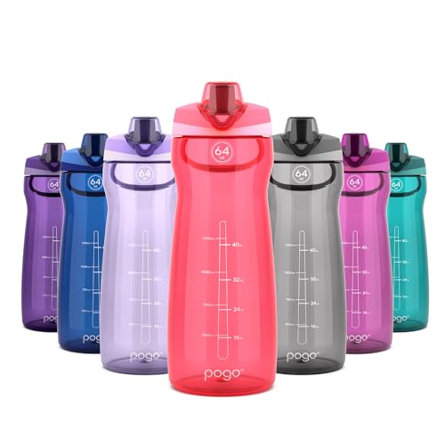 64oz Plastic Water Bottle with Chug Lid and Carry Loop