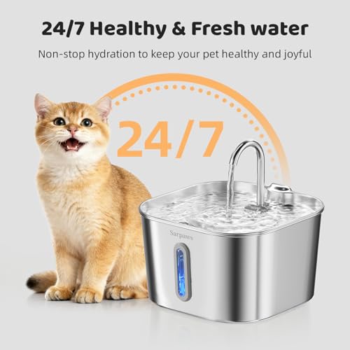 Cat Water Fountain Stainless Steel