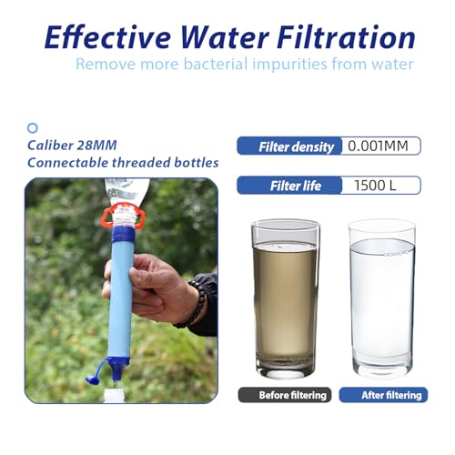 Personal Water Filter Straw (4 Count)