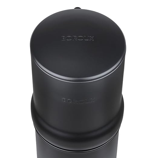 Boroux Legacy Gravity-Fed Countertop Stainless Steel Water Filter System | 3 Gallons with 2 Authentic Black Foundation. Filters | Matte Black