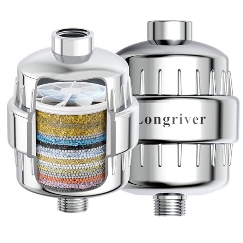 R7 Shower Filter High Put Shower Water Filter for Hard Water (2 Count)
