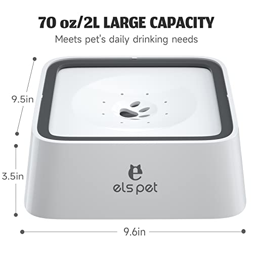 White 2L Dog Water Bowl