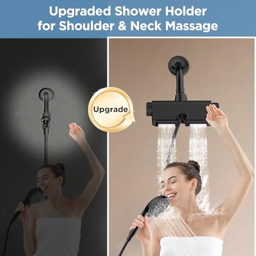 Filtered Shower Head with Handheld Combo Matte Black
