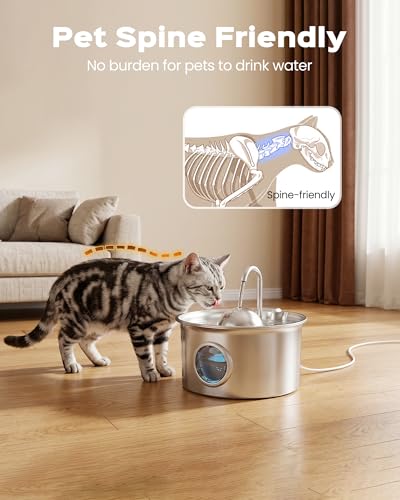 Stainless Steel Cat Water Fountain