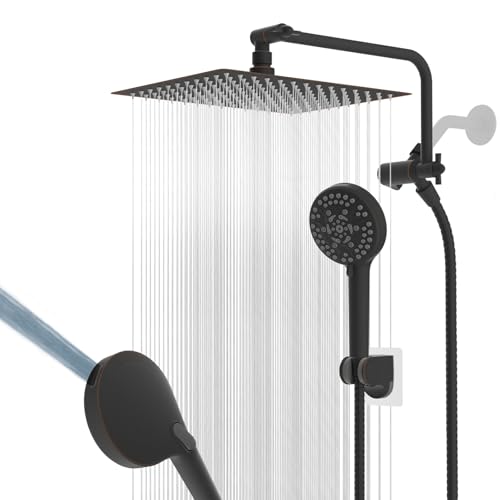 12" Metal Rainfall Shower Head with 10 (3 Count)