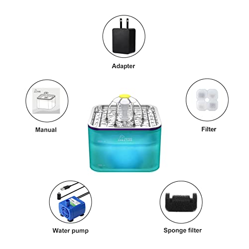 Crystal Cat Water Fountain Stainless Steel Lid