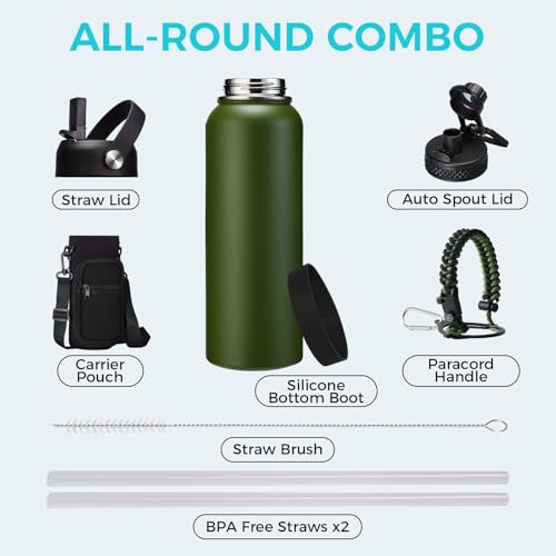 Stainless Steel Sports Water Bottle (40 Count)
