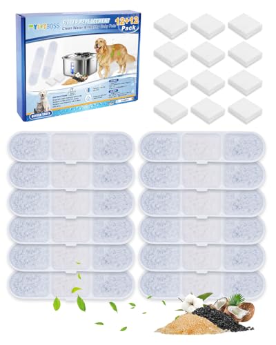 Dog Fountain Water Bowl Filters Compatible with MAILOFY WF530 9L (12 Count)