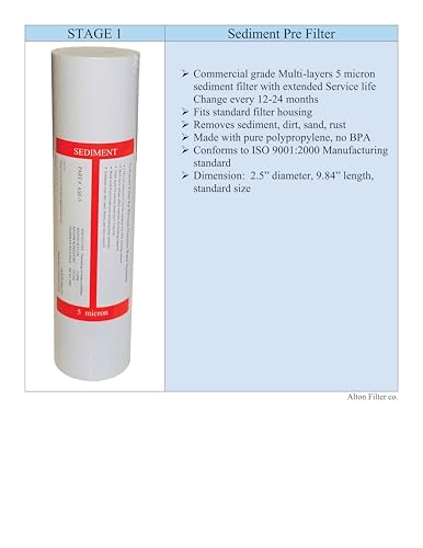 AltonFilter Compatible APEC Ultimate Complete 5 stage high capacity filter set for model ROES
