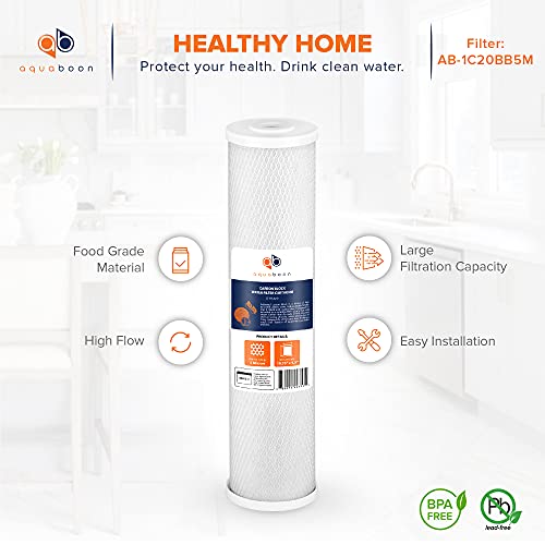 4.5 x 20 Carbon Block Filter Cartridge Large