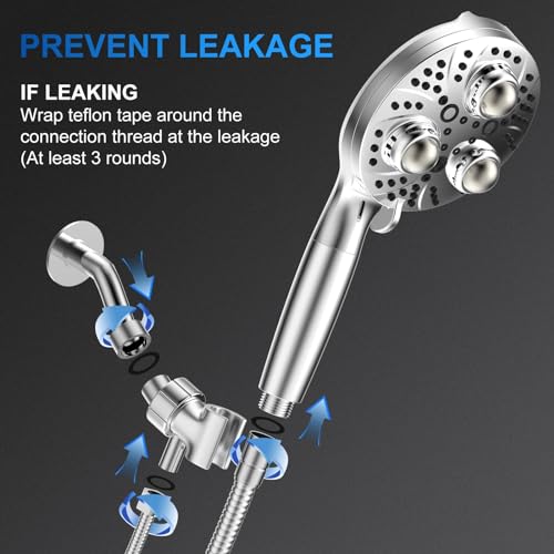 Filter Handheld Shower Head for Residual Chlorine Remove
