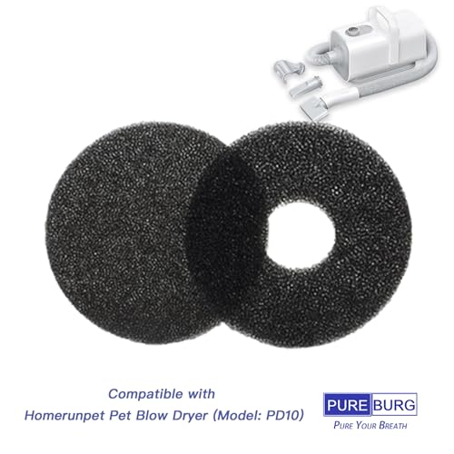 Replacement Foam Filter Compatible with Homerunpet Pet Blow Dryer PD10