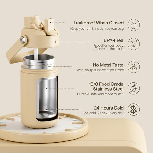 Kids Insulated Water Bottle with Straw