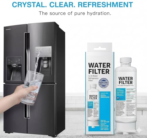 HAF-QIN/EXP DA97 Water Filter Replacement – Compatible with DA97-17376B – Carbon Block 99% Contaminant Reduction – Fresh Water & Ice – 12 Month Life 2 PACK (2 Count)