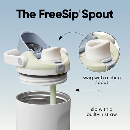 FreeSip Sway Stainless Steel Water Bottle 40 oz Iced Breeze