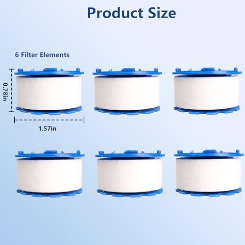 6 Pcs Sink Water Filter Elements (6 Count)