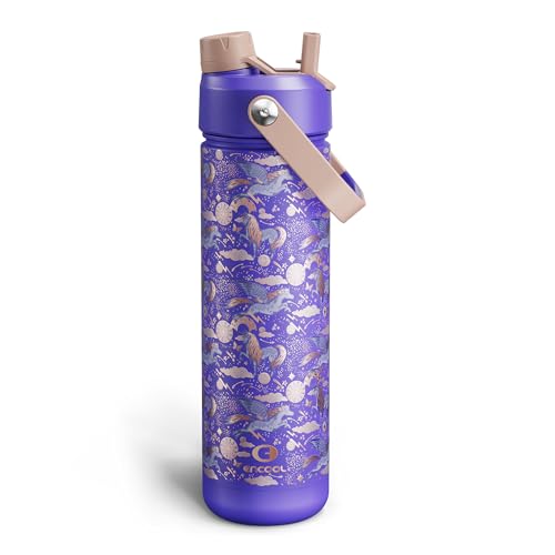 Insulated Water Bottle with Straw Stainless Steel Water Bottle