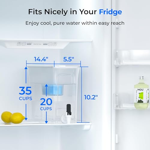 WFD-40W-L-A Water Filter Dispenser, Alkaline Filtration, White