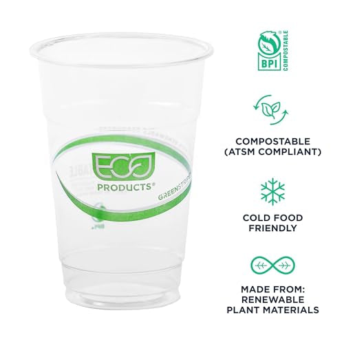 GreenStripe Clear Disposable Cold Cups (50 Count)