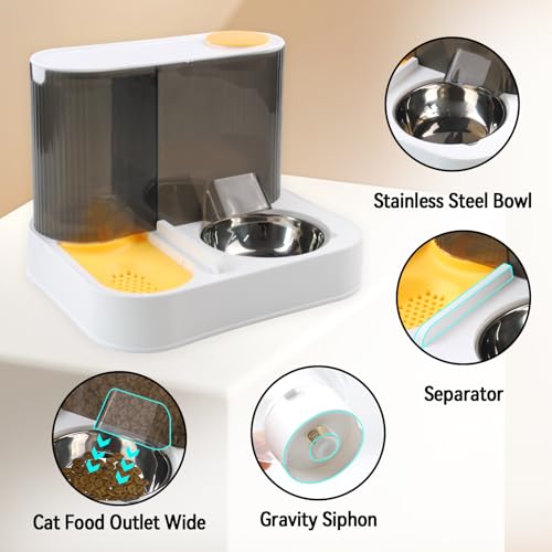 2 in 1 Automatic Cat Feeder and Water Dispenser Combo