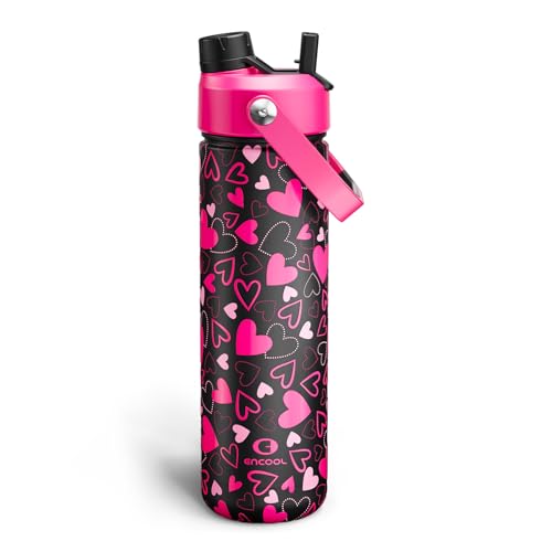 Insulated Water Bottle with Straw Stainless Steel Water Bottle