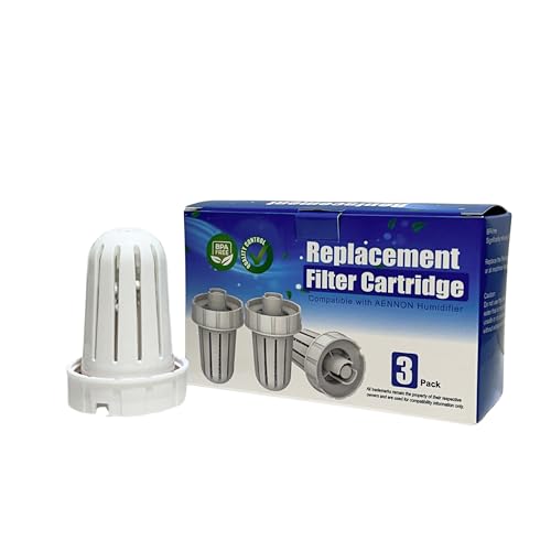 Mist Demineralization Cartridge Filter Replacement Compatible with Aennon Cool Mist Ultrasonic Humidifier (3 Count)