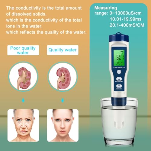 5 in 1 TDS Meter PH Tester