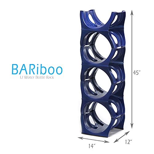 Stackable Water Bottle Storage Rack Best Water Jugs 5 Gallon Organizer. Jug Holder for Kitchen