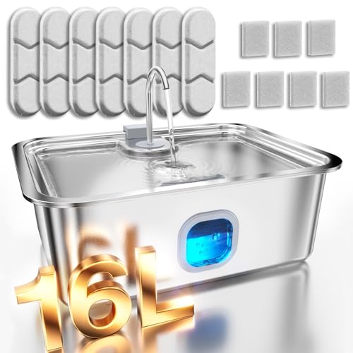 4.2Gal Dog Water Fountain for Large Dogs