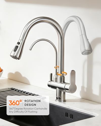 Kitchen Faucet with Water Filter Spout