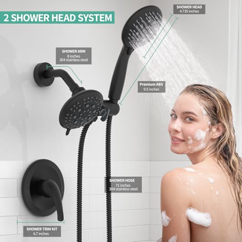 Dual 2 in 1 Shower System with Handheld