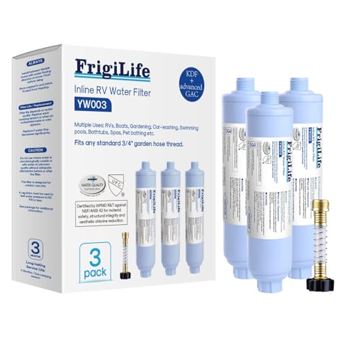 RV Inline Water Filter with Anti (3 Count)