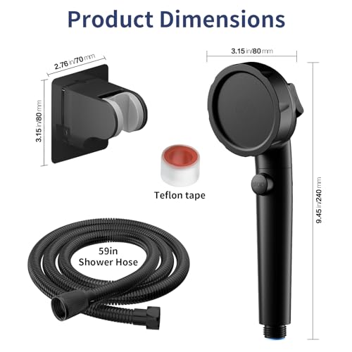 On Off Pause Camper Shower Head with Filter for RV