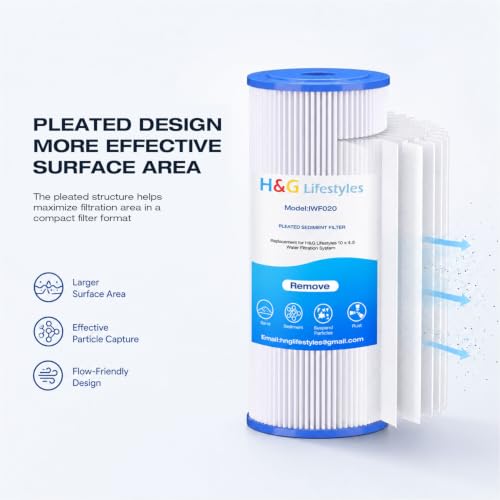 5Micron Water Filter 10 x 4.5 Sediment Filter for Well Water