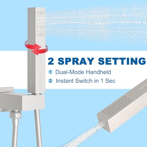 2 Settings Models Handheld Shower Head Sprayer High