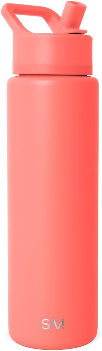 Simple Modern Water Bottle with Straw Lid | Vacuum Insulated Stainless Steel Metal Thermos | Reusable Leak Proof BPA-Free Flask for Sports Gym | Summit Collection | 30oz, Honolulu