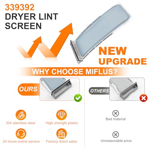 339392 Dryer Lint Filter Case Screen Replacement by MIFLUS