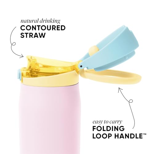 Water Bottle with Straw & Handle