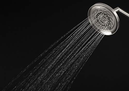 S-5002-BN-E15 Rainier Exhilaration High Pressure Fixed Shower Head, 1.5 GPM, Brushed Nickel
