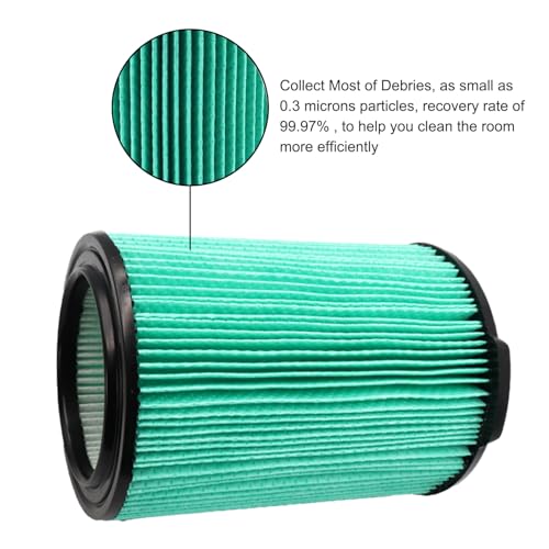 VF6000 5 Layer Replacement Filters for Ridgid Shop Vac Wet Dry Vacs (6 Count)