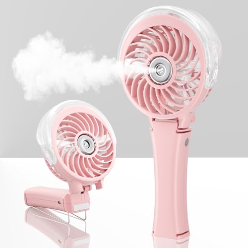 Upgraded Portable Handheld Misting Fan