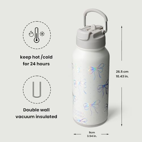 32oz Insulated Water Bottle with Pill Box