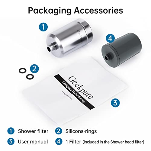 5 stage Shower Filter Reduces Chlorine Odor Rust