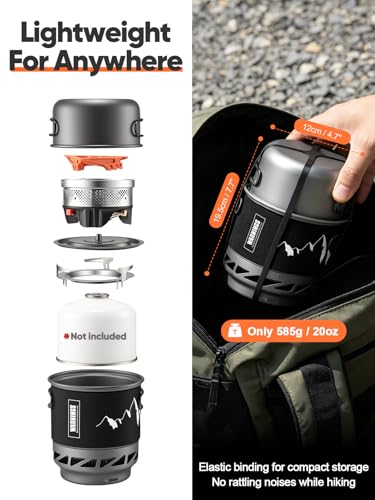Heat Exchanger Backpacking and Camping Stove System
